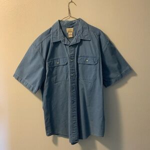 L.L. Bean Men’s L Traditional Fit Denim Shirt (Short Sleeve)